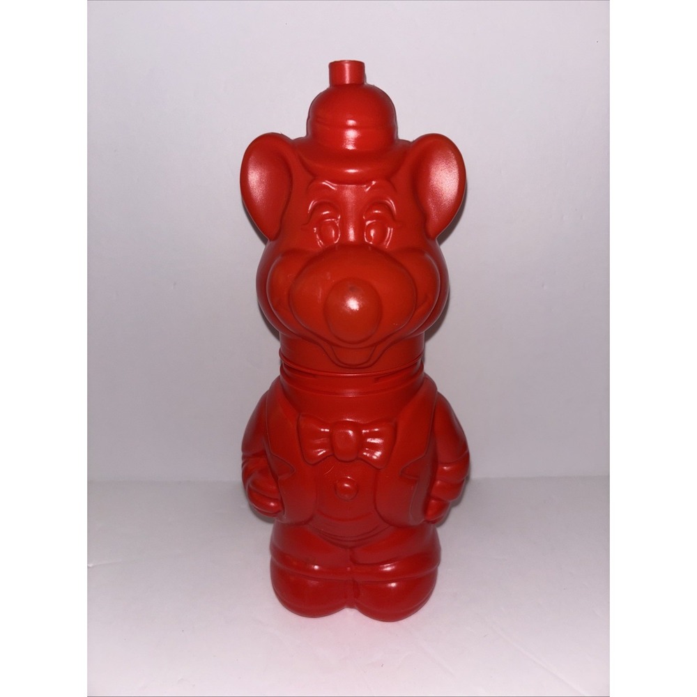RARE Vintage 1994 ShowBiz Pizza Chuck E Cheese's Collectible Red Prize Bottle